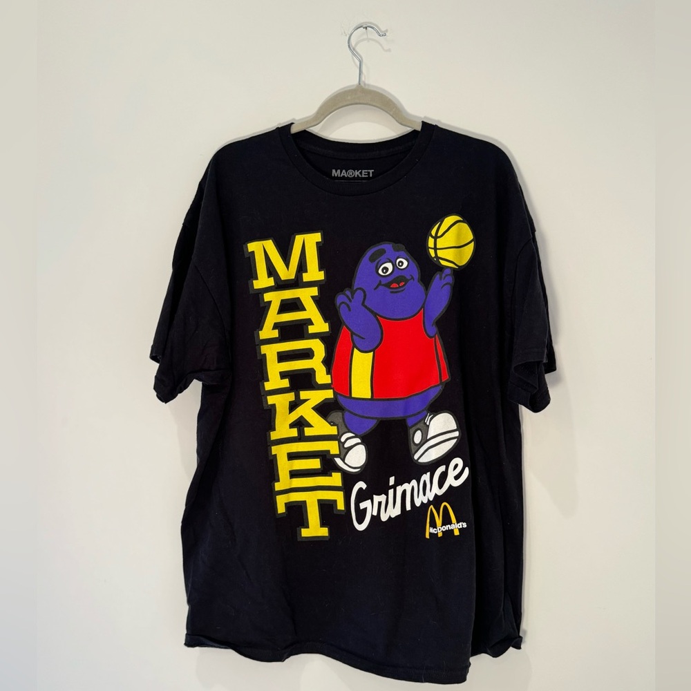 Mcdonalds x Market Grimace Hoops Vintage Inspired T-Shirt